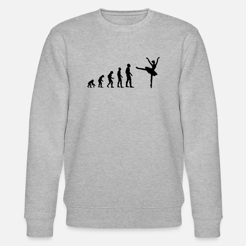 Ballerina Ballet Evolution - Stanley/Stella CHANGER Unisex Organic Sweatshirt - heather grey