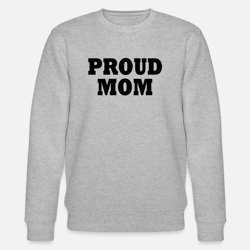 Proud mom - Stanley/Stella Unisex Bio-Sweatshirt CHANGER  - Grau meliert