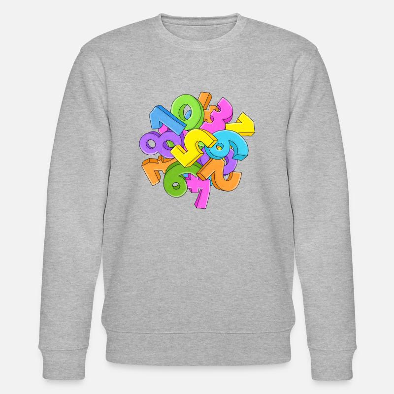Zahlen - Stanley/Stella Unisex Bio-Sweatshirt CHANGER  - Grau meliert