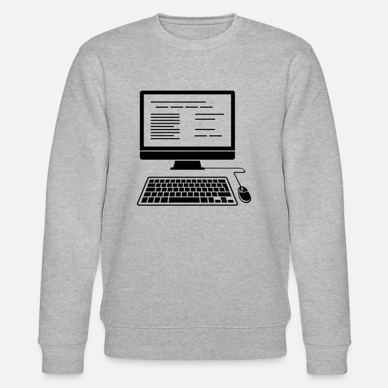 PC desktop computer - Stanley/Stella CHANGER Unisex Organic Sweatshirt - heather grey
