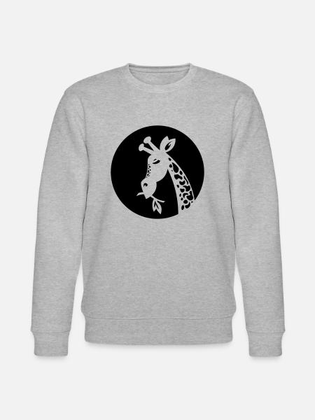 Girafe - girafe - safari - Sweat bio CHANGER Stanley/Stella Unisexe - gris chiné