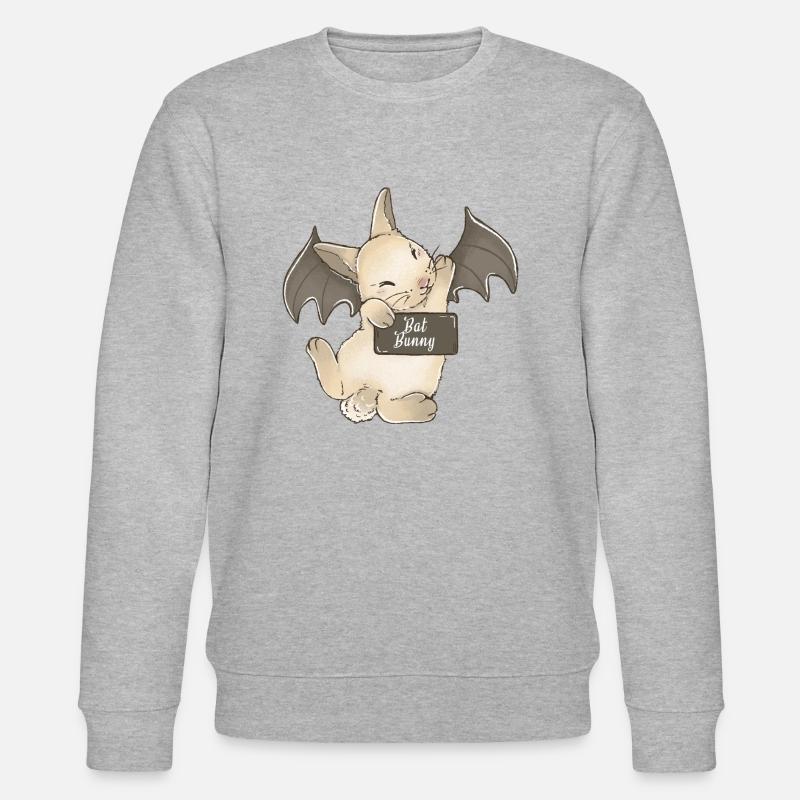 Rabbit Mignon de chauve-souris - Sweat bio CHANGER Stanley/Stella Unisexe - gris chiné