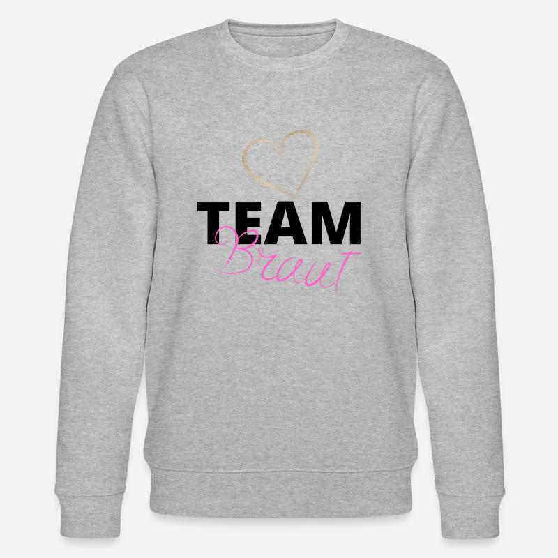 Team Braut - Stanley/Stella Unisex Bio-Sweatshirt CHANGER  - Grau meliert