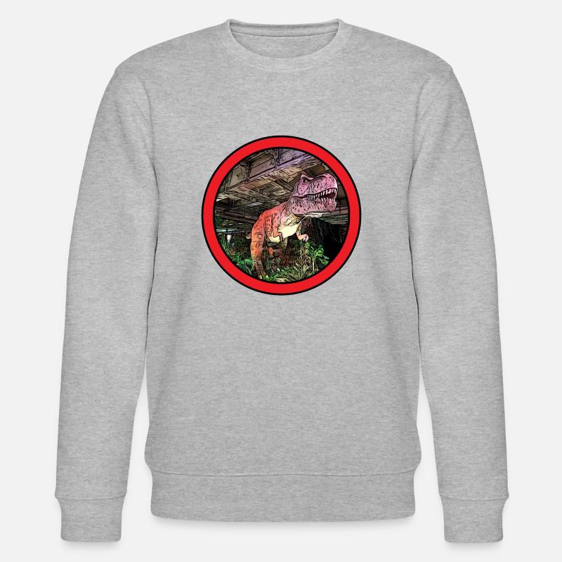 T-Rex - Stanley/Stella Unisex Bio-Sweatshirt CHANGER  - Grau meliert