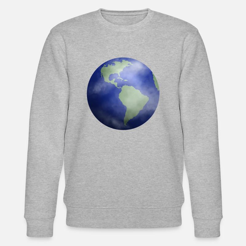 Erde - Stanley/Stella Unisex Bio-Sweatshirt CHANGER  - Grau meliert