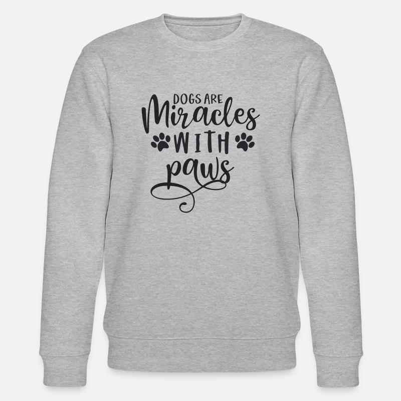 Hunde sind Liebe - Stanley/Stella Unisex Bio-Sweatshirt CHANGER  - Grau meliert