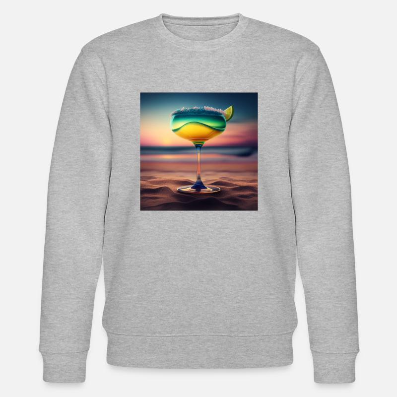 Cocktail 8 Geschenk - Stanley/Stella Unisex Bio-Sweatshirt CHANGER  - Grau meliert