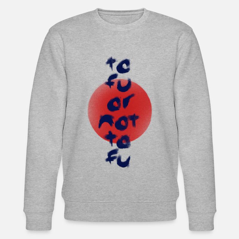Tofu oder nicht Tofu - Stanley/Stella Unisex Bio-Sweatshirt CHANGER  - Grau meliert