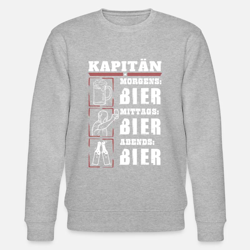 Mon quotidien de capitaine - Sweat bio CHANGER Stanley/Stella Unisexe - gris chiné