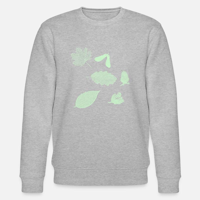 Ahorn, Eiche, Buche mint - Stanley/Stella Unisex Bio-Sweatshirt CHANGER  - Grau meliert
