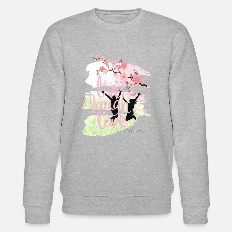 live laugh love - Stanley/Stella Unisex Bio-Sweatshirt CHANGER  - Grau meliert