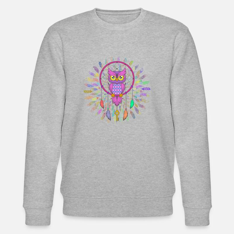 Chouette colorée - Sweat bio CHANGER Stanley/Stella Unisexe - gris chiné
