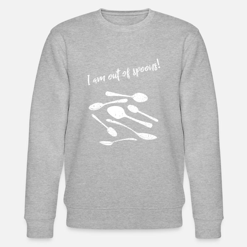 no Spoons2 - Stanley/Stella Unisex Bio-Sweatshirt CHANGER - Grau meliert