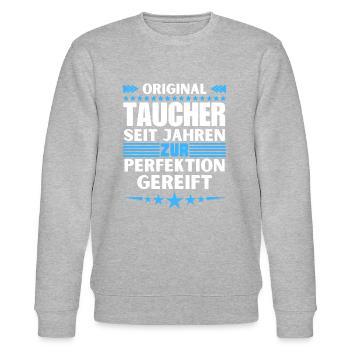 Divers Matured to Perfection - Stanley/Stella CHANGER Unisex Organic Sweatshirt - heather grey - Front - Nik (191cm) & Marisol (170cm)