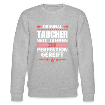 Divers Matured to Perfection - Stanley/Stella CHANGER Unisex Organic Sweatshirt - heather grey - Front - Nik (191cm) & Marisol (170cm)