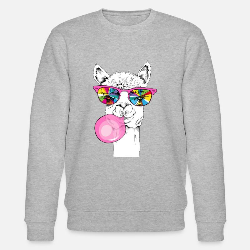 Lama cool - Sweat bio CHANGER Stanley/Stella Unisexe - gris chiné