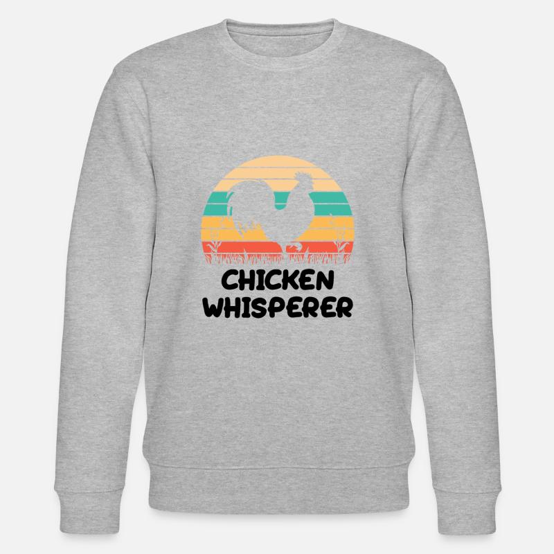 Chicken Whisperer - Stanley/Stella Unisex Bio-Sweatshirt CHANGER  - Grau meliert