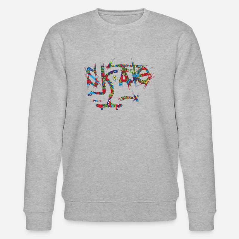 Schlittschuh - Stanley/Stella Unisex Bio-Sweatshirt CHANGER  - Grau meliert