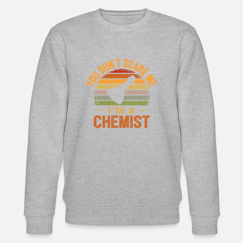 Ich bin Chemiker - Stanley/Stella Unisex Bio-Sweatshirt CHANGER  - Grau meliert