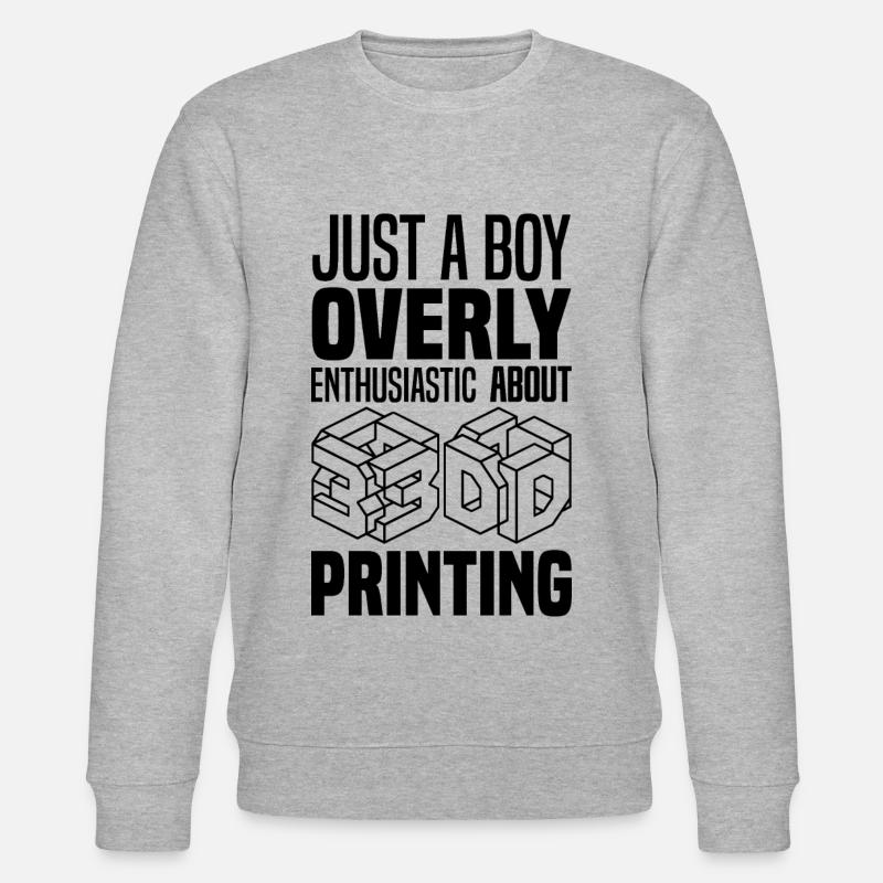 3D Printer - Stanley/Stella CHANGER Unisex Organic Sweatshirt - heather grey
