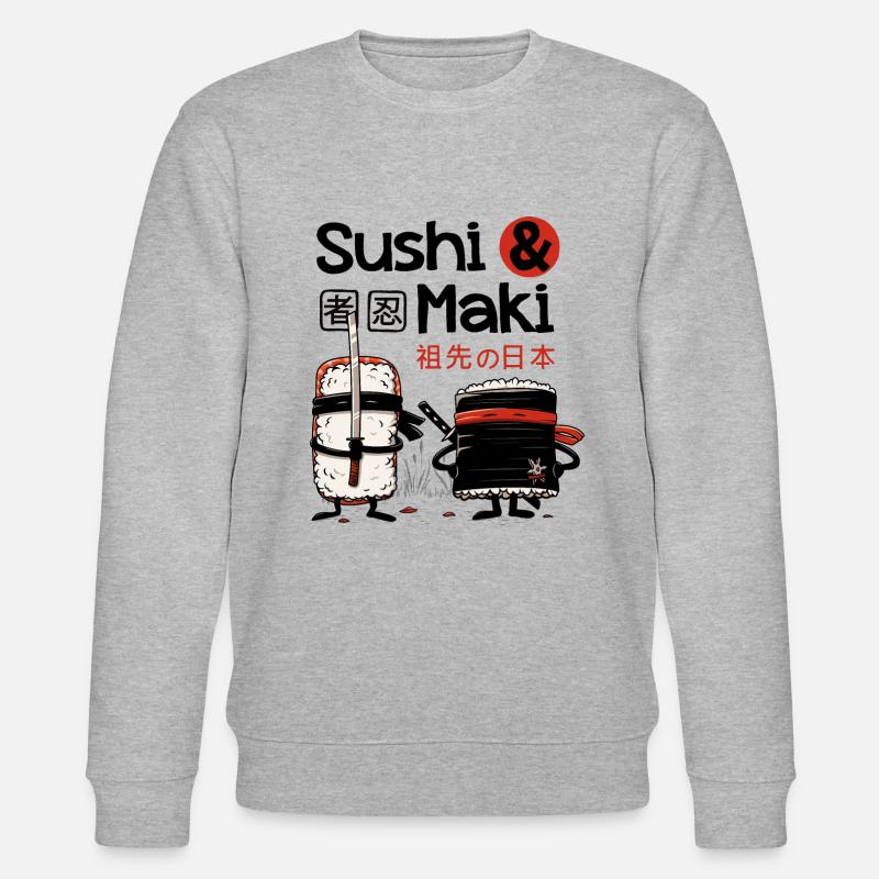Sushi & Maki - Stanley/Stella Unisex Bio-Sweatshirt CHANGER  - Grau meliert