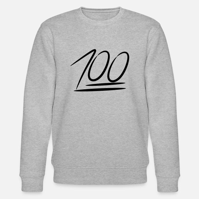 100 % Energie Power Geschenk - Stanley/Stella Unisex Bio-Sweatshirt CHANGER  - Grau meliert
