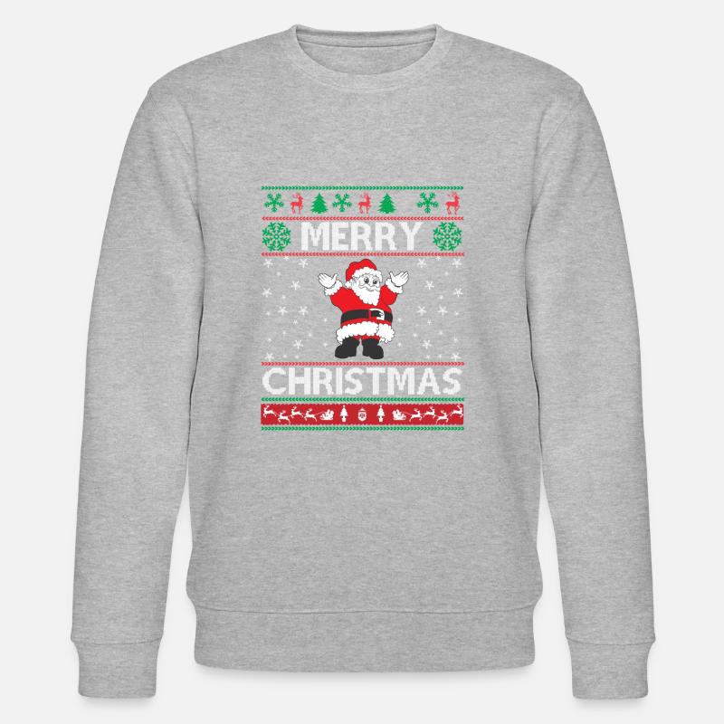 Ugly Christmas - Stanley/Stella Unisex Bio-Sweatshirt CHANGER  - Grau meliert