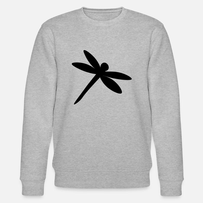 Libelle - dragon-fly - libellule - Stanley/Stella Unisex Bio-Sweatshirt CHANGER  - Grau meliert