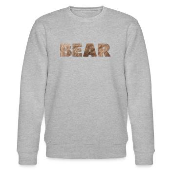 BEAR Gaybear - Stanley/Stella Unisex Bio-Sweatshirt CHANGER  - Grau meliert - Vorne - Nik (191cm) & Marisol (170cm)