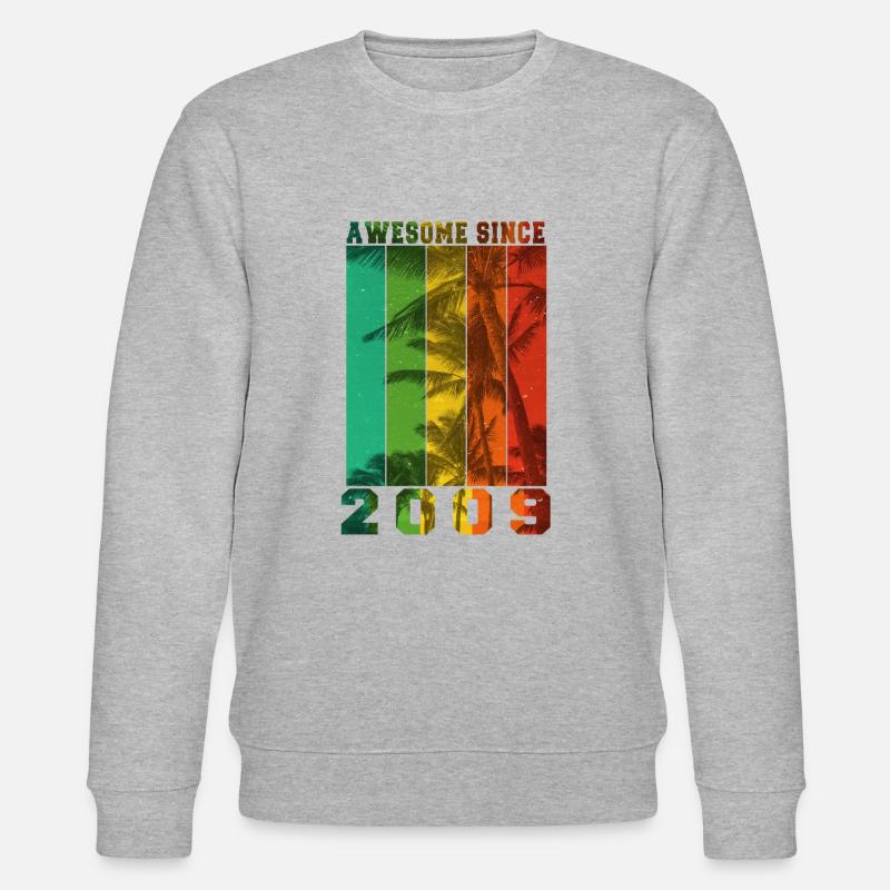 Großartig seit 2009 - Stanley/Stella Unisex Bio-Sweatshirt CHANGER  - Grau meliert