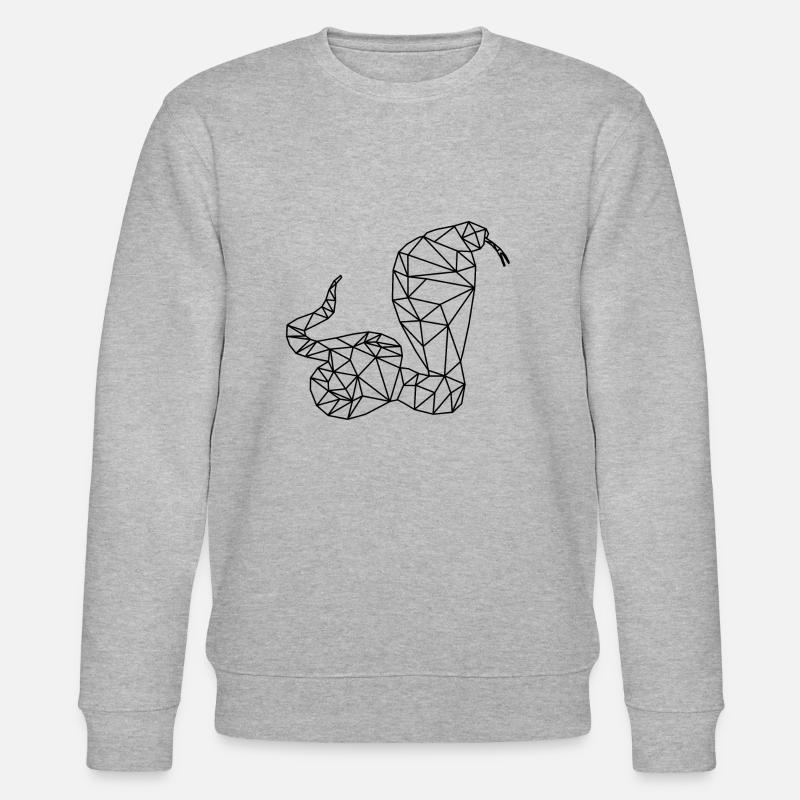 Schlange - Stanley/Stella Unisex Bio-Sweatshirt CHANGER  - Grau meliert