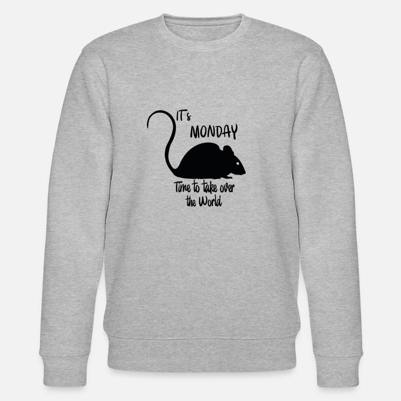 Maus - Stanley/Stella Unisex Bio-Sweatshirt CHANGER  - Grau meliert