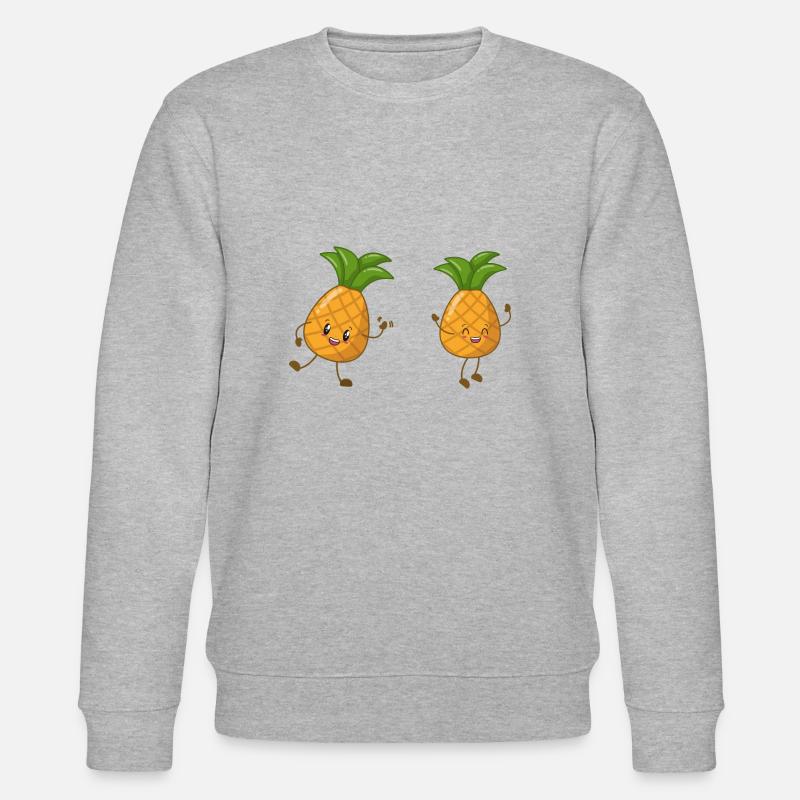 Ananas - Stanley/Stella Unisex Bio-Sweatshirt CHANGER  - Grau meliert