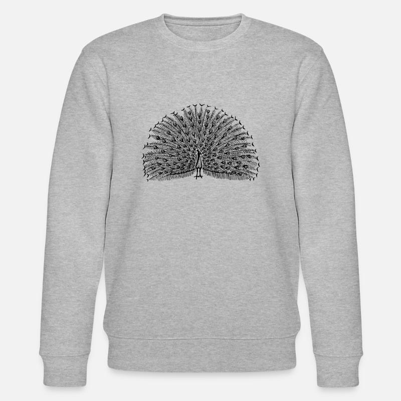 Pfau - Stanley/Stella Unisex Bio-Sweatshirt CHANGER  - Grau meliert