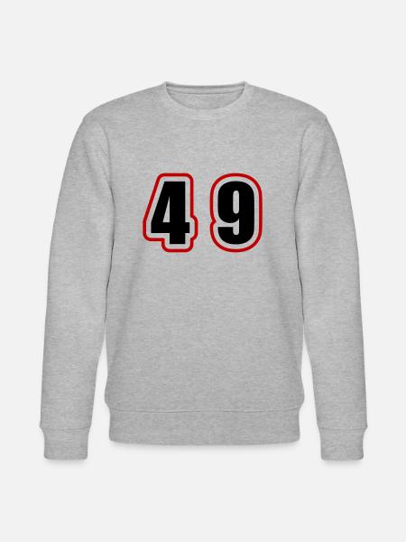 49 Number College - Stanley/Stella CHANGER Unisex Organic Sweatshirt - heather grey