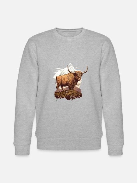 Hochlandkuh - Stanley/Stella Unisex Bio-Sweatshirt CHANGER  - Grau meliert