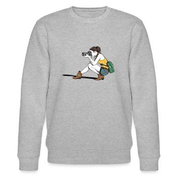 a beautiful photographer - Stanley/Stella CHANGER Unisex Organic Sweatshirt - heather grey - Front - Nik (191cm) & Marisol (170cm)