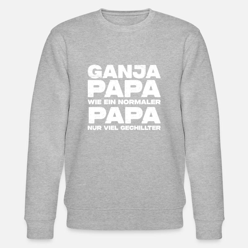 Ganja Papa - Stanley/Stella Unisex Bio-Sweatshirt CHANGER  - Grau meliert