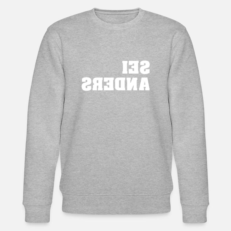 Sei Anders - Stanley/Stella Unisex Bio-Sweatshirt CHANGER  - Grau meliert