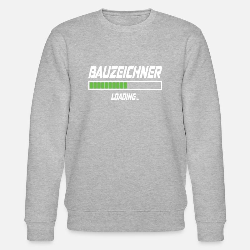 Bauzeichner Loading... - Stanley/Stella Unisex Bio-Sweatshirt CHANGER - Grau meliert