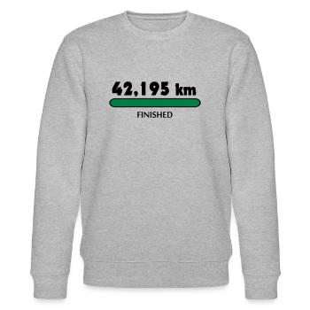 Marathon Finisher - Stanley/Stella Unisex Bio-Sweatshirt CHANGER  - Grau meliert - Vorne - Nik (191cm) & Marisol (170cm)