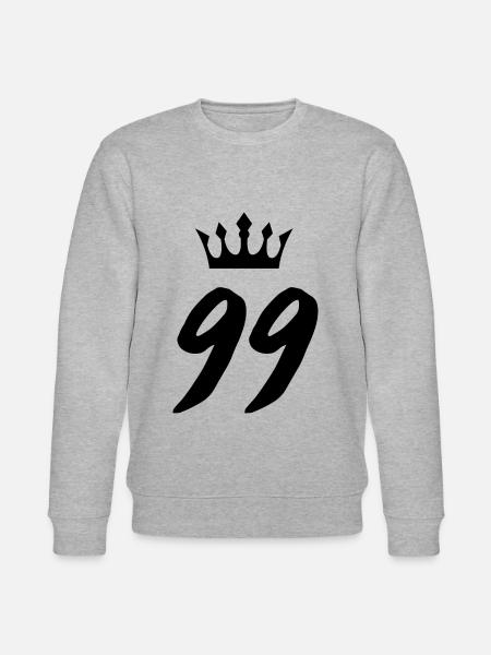 99 Number crown - Stanley/Stella CHANGER Unisex Organic Sweatshirt - heather grey