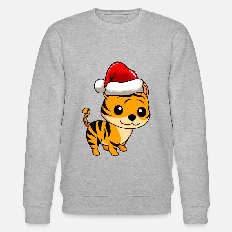 Tiger Comic Christmas - Sweat bio CHANGER Stanley/Stella Unisexe - gris chiné