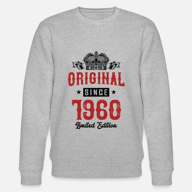 1960 limited edition - Stanley/Stella Unisex Bio-Sweatshirt CHANGER  - Grau meliert