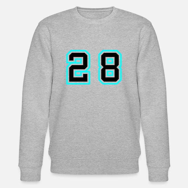Symbole de 28 chiffres - Sweat bio CHANGER Stanley/Stella Unisexe - gris chiné