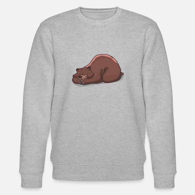 Der schlafende Bär - Stanley/Stella Unisex Bio-Sweatshirt CHANGER  - Grau meliert