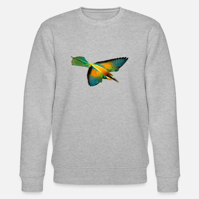 Bee-eater bird - Stanley/Stella CHANGER Unisex Organic Sweatshirt - heather grey