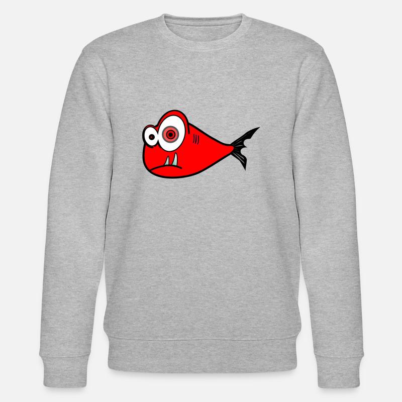 Fisch - Stanley/Stella Unisex Bio-Sweatshirt CHANGER  - Grau meliert