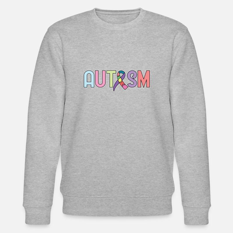 Autismus - Stanley/Stella Unisex Bio-Sweatshirt CHANGER  - Grau meliert