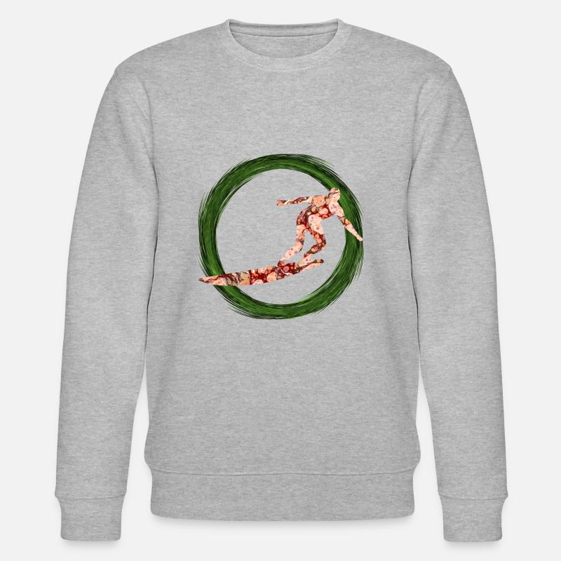 surfer e 214 - Stanley/Stella Unisex Bio-Sweatshirt CHANGER  - Grau meliert